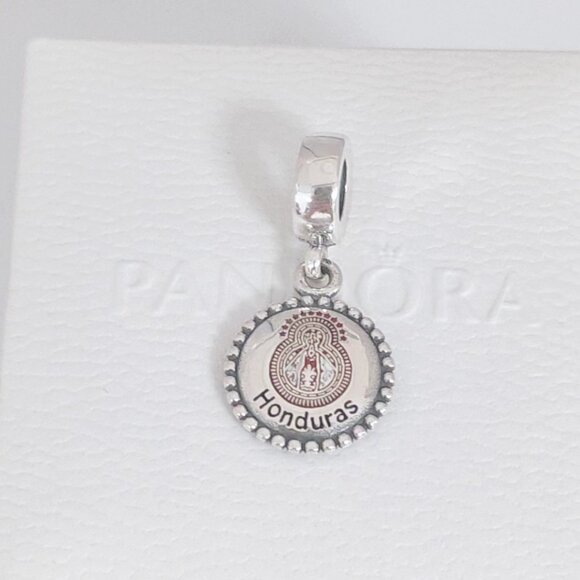Pandora Honduras Virgin Travel Destination City Dangle Charm Pendant S925 Silver - Picture 3 of 8